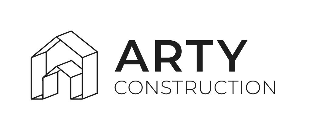 The logo for arty construction.